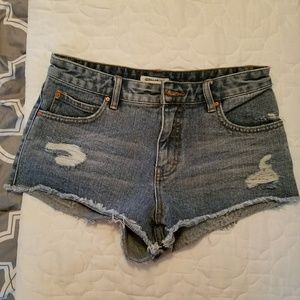 Billabong Frayed Denim Shorts